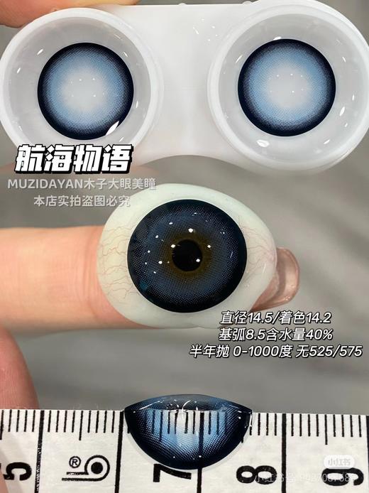 【本店实拍】Revelens-新品半年抛合集-航海系列-糖渍蓝莓/月桂女神/航海物语-14.5mm 【半年抛 0-1000度 无525/575】 商品图3