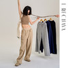 【棉混纺】腰部撞色抽绳宽松直筒裤 侧边分割线显瘦显腿直 休闲运动裤 商品缩略图2