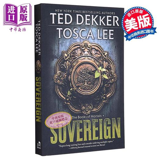 【中商原版】君权 凡人之书系列3 Sovereign 英文原版 Ted Dekker 现代小说 国际流行小说 奇幻 惊悚 推理 商品图0