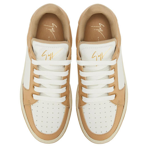 Giuseppe Zanotti 女士金属签名徽标低帮休闲运动鞋 混色 RS40006002 商品图3