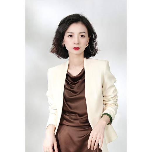 西子/【鱼尾西服】三醋酸立裁修身百搭显瘦西装短外套/MOS101 商品图3