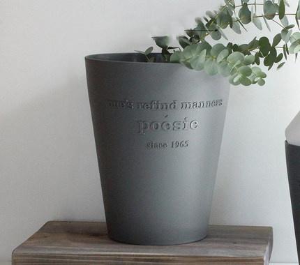 时尚锥形垃圾桶 5L 灰色 商品图0