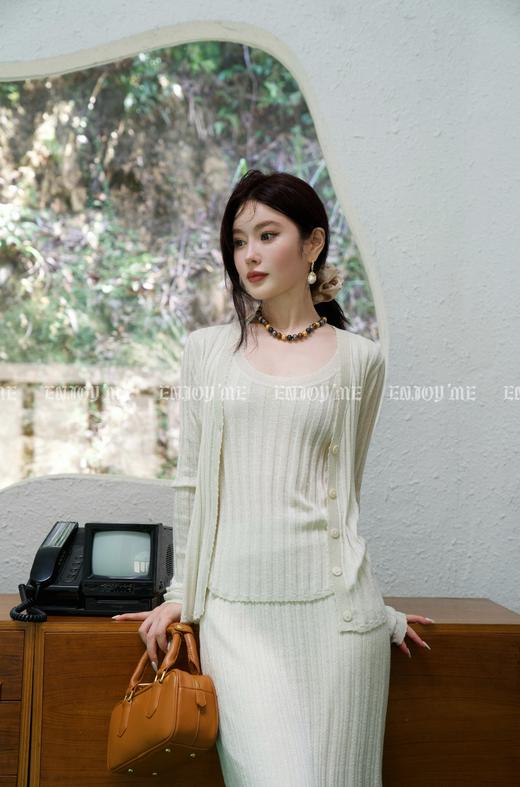 【门店同款】ENJOY秋季时光回廊坑条无袖针织 159045526 商品图4