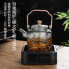 益思泉丨透明提梁壶 玻璃煮水壶 茶壶 1000ml 透明/烟灰 不含电陶炉 商品缩略图2