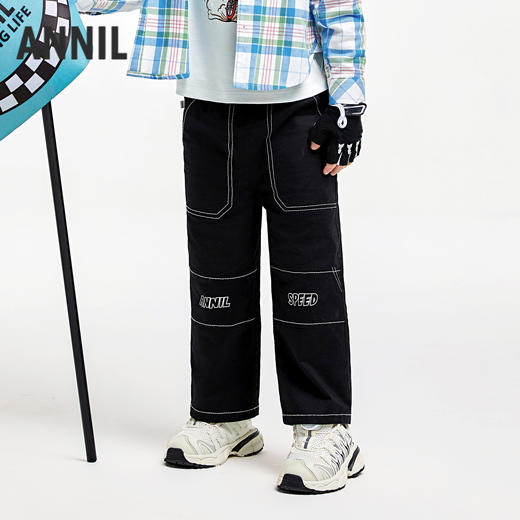 男童潮力MAX休闲裤长裤新款安奈儿童装实体店同款XB436697 商品图0