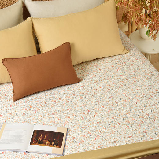 清新碎花系列床笠床盖夏季薄款四季床垫可定制新款床盖纯棉床笠 商品图0