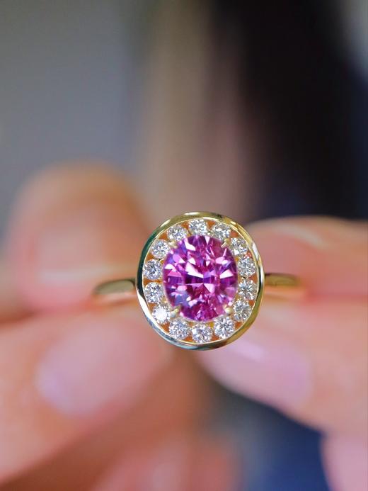 1.52ct 4.22g 粉蓝宝戒指 商品图3