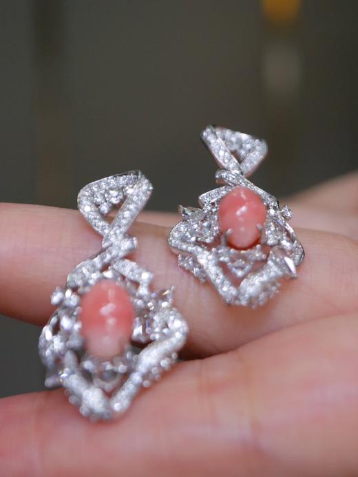 1.52ct+1.69ct 海螺珠耳环 商品图4
