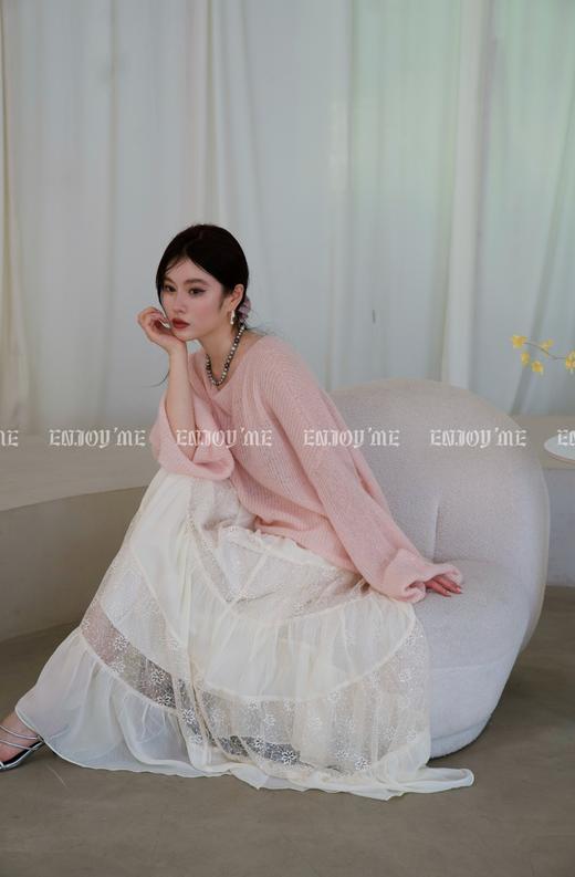 【门店同款】ENJOY秋季时光回廊蕾丝拼接长裙 158946883 商品图5