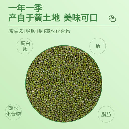 周大黑绿豆500克*3袋装 绵软沙糯 粒大皮薄 商品图1