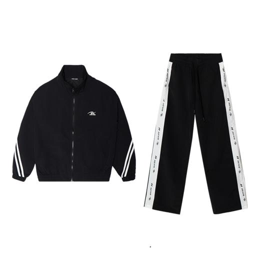 YKYB宽松舒适百搭梭织气质潮流条纹潮酷套装上衣 商品图7