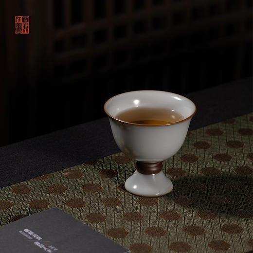 绪文汝窑梦觉高足杯 商品图3