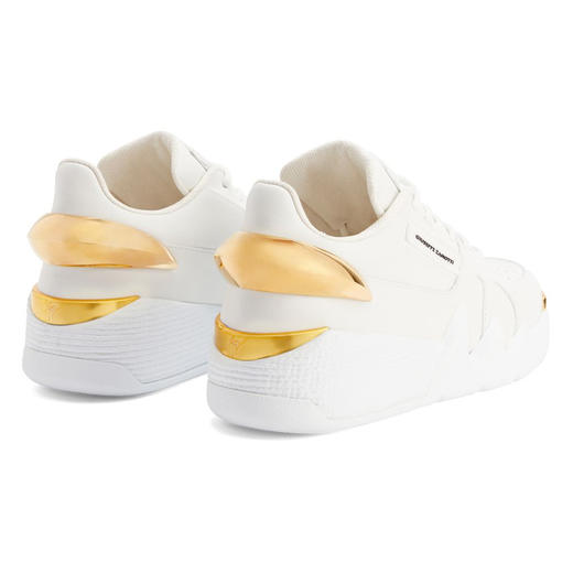 Giuseppe Zanotti 男士金属签名徽标低帮休闲运动鞋 白色 RM40039002 商品图2