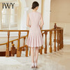 IWY/粉色无袖连衣裙女轻奢高级感西装内搭背心裙中长款百褶裙Q1188 商品缩略图3