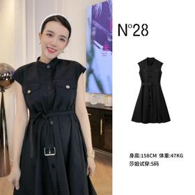【破价】N°28“短款风衣裙”优雅时尚收腰显瘦连衣裙8A21L513