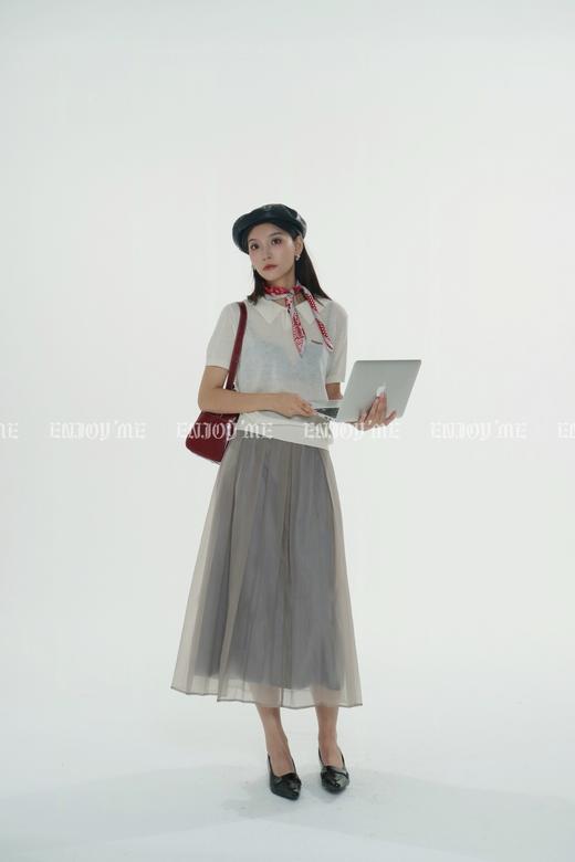 【门店同款】ENJOY秋季less is more字母刺绣POLO衫E 158894681 商品图1