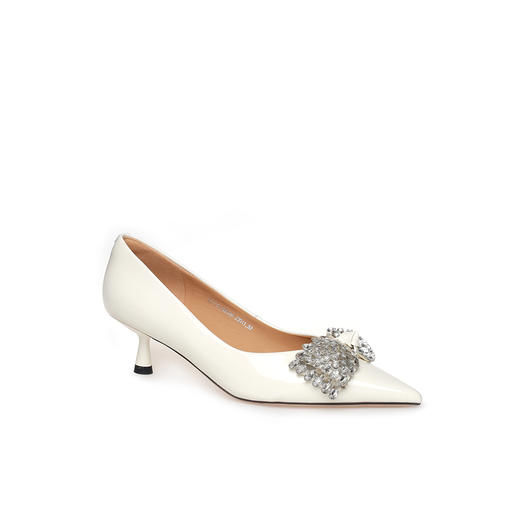 豪麟名鞋奥莱迪嘉女鞋皮鞋牛移膜革DJYYA42WP018白色  原价1660元 商品图0