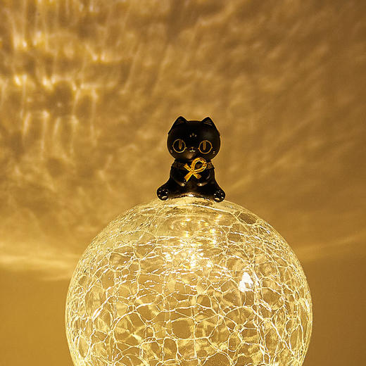 大英博物馆 盖亚·安德森猫和她的朋友们系列 萌猫 热气球冰裂纹氛围灯 商品图3