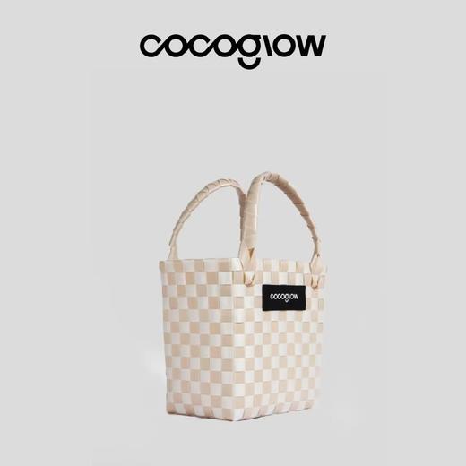 cocoglow·Hepburn罗马假日系列女士手提包手工工艺编织包菜篮子小号 商品图1