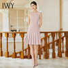 IWY/粉色无袖连衣裙女轻奢高级感西装内搭背心裙中长款百褶裙Q1188 商品缩略图2