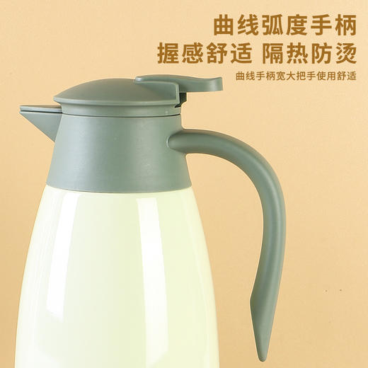 【贴心小暖壶！随时畅快喝热水】304保温瓶家用暖水壶办公室热水瓶不锈钢水壶大容量开水保温壶，一键按压出水，轻松不费力。ry 商品图2