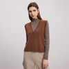 【无袖V领羊绒马甲】羊绒世家24年秋冬新品女士100%山羊绒背心小外套 商品缩略图2