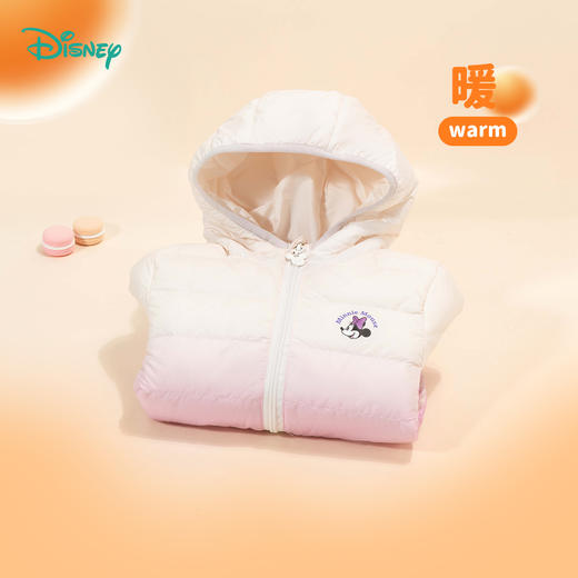 迪士尼童装羽绒服2024冬季新款儿童白鸭绒女中大童外套ZD4DS005 商品图3