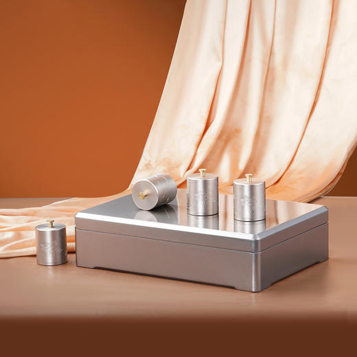 见喜【灰.实木烤漆.10小合金罐】150元1套.整箱14套 商品图5