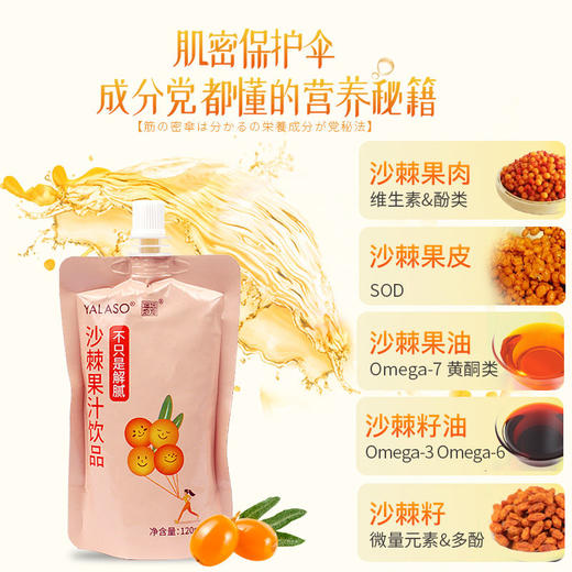 alaso/遥远地方沙棘果汁生榨沙棘汁VC饮品0脂肪 2400ml/ 箱 正品青海沙棘小果沙漠NFC鲜榨无添加正宗未提炼原汁鲜榨小袋高原 商品图0