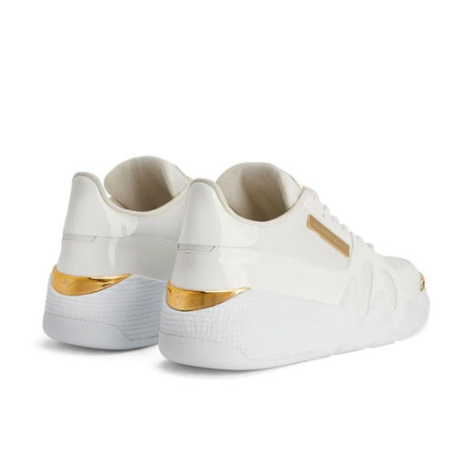 Giuseppe Zanotti 男士金属签名徽标低帮休闲运动鞋 白色 RM40002001 商品图2