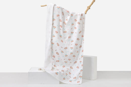 拉比-浴巾毛巾（常年）H4小熊浴巾140*70浅杏(PH) 商品图7