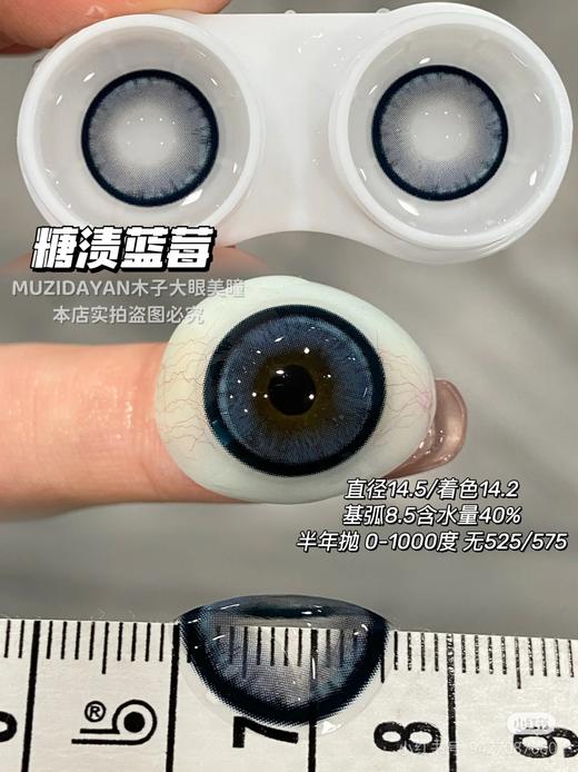 【本店实拍】Revelens-新品半年抛合集-航海系列-糖渍蓝莓/月桂女神/航海物语-14.5mm 【半年抛 0-1000度 无525/575】 商品图1