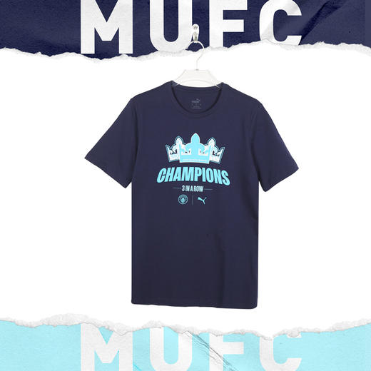 小李子PUMA彪马22-23赛季曼城英超夺冠纪念短袖成人男778853 03 商品图1