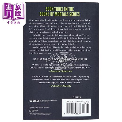 【中商原版】君权 凡人之书系列3 Sovereign 英文原版 Ted Dekker 现代小说 国际流行小说 奇幻 惊悚 推理 商品图1