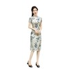 ZAYS-82305夏季丝绸提花改良时尚气质素雅年轻高级感国风旗袍女 商品缩略图4