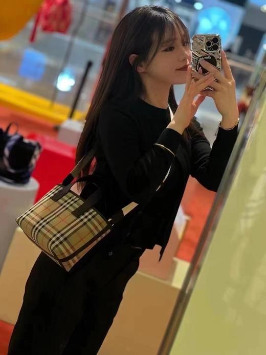 BUR新款格纹迷你托特包菜篮子 商品图3