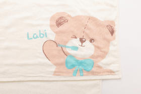 拉比-浴巾毛巾（常年）H4小熊浴巾140*70浅杏(PH)