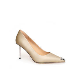 豪麟名鞋奥莱迪嘉女鞋皮鞋真丝牛皮革DJYYA42WP020香槟色  原价1960元