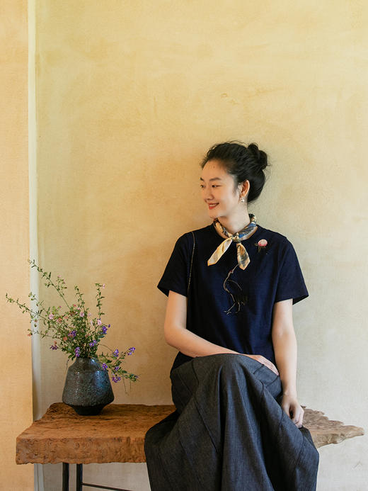 牧衣游 纯棉印花丝巾百搭复古文艺设计感 梦秋【不支持会员折】 商品图3