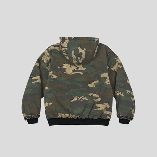 GOODBAI 916 迷彩撞色连帽加厚花边口袋外套 商品图2