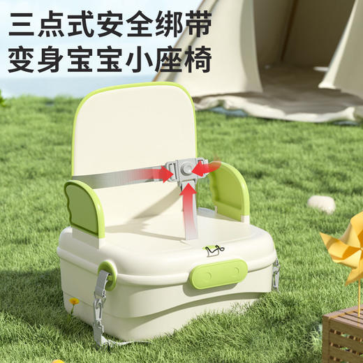 【育娃出行收纳箱 秒变吃饭椅】多功能宝宝餐椅 婴儿童外出吃饭坐椅便携式妈咪包 储物大容量单肩包 商品图3