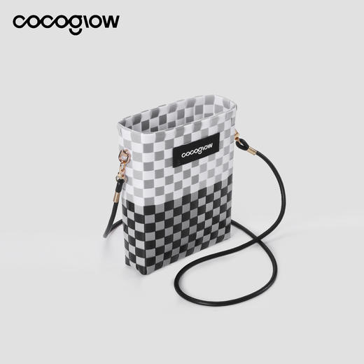cocoglow Grey灰白系列女士手工工艺编织包迷你托特包 商品图1