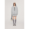 【严选】诗凡黎连帽拉链宽松休闲卫衣外套女2024秋新款miu风套装显瘦半裙SF8410551 商品缩略图1