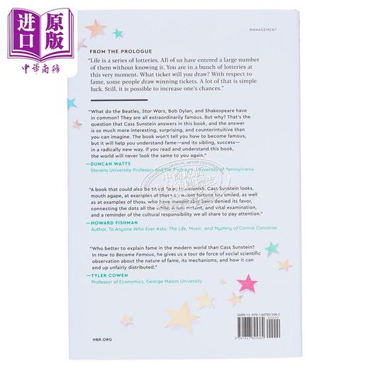 【中商原版】如何成名 How to Become Famous 英文原版 Cass R Sunstein 人物传记 励志 自我提升 商品图1