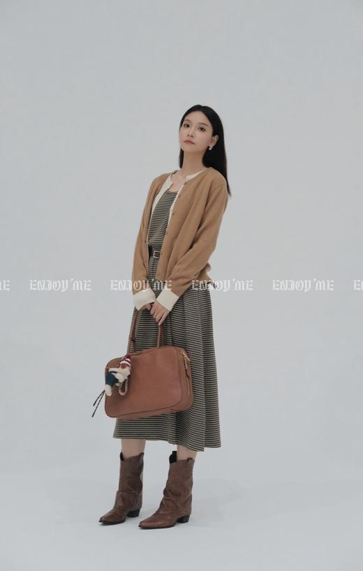 【门店同款】ENJOY秋季less is more条纹背心裙 159144153 商品图2