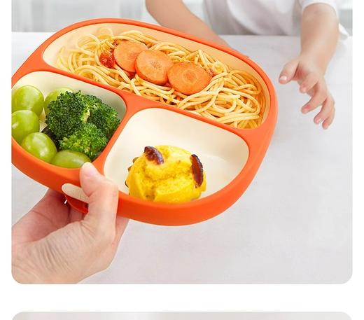 世喜液态硅胶餐盘（胡桃棕） 商品图3