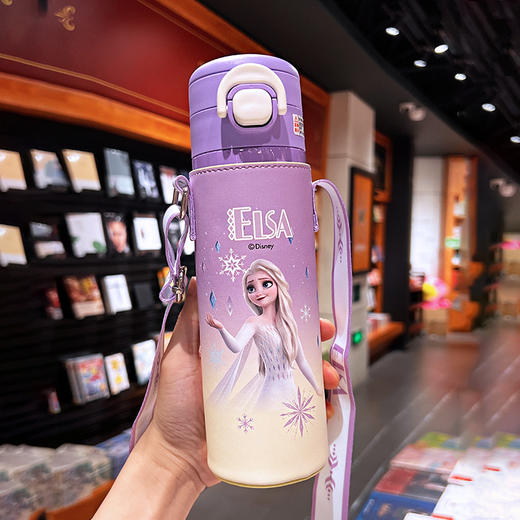 【开学季~迪士尼系列双饮保温杯】蜘蛛侠儿童吸管保温杯 男孩高颜值316不锈钢双饮水杯 学生便捷杯子 爱莎公主 史努比 女生保温杯-QQ 商品图6