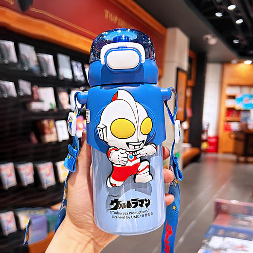 【开学季~潮流出街，刷爆朋友圈】泰罗奥特曼儿童保温杯 男生斜挎带吸管杯子 学生高颜值 便捷保温水壶 女生库洛米水杯 巴斯光年-QQ 商品图0