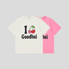 GOODBAI 樱桃表情slogan印花oversize短袖T恤 商品缩略图0