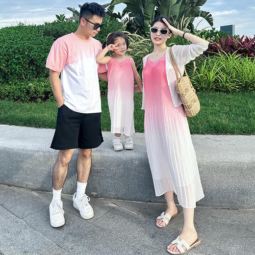 爆款2024新款夏季海边风旅游度假亲子装_ym 商品图2